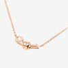 Rose Gold & White Diamond Nodo Necklace