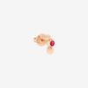 Rose Gold & Ruby Bollicine Stud Earring