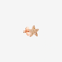  Rose Gold & Diamond Star Stud Earring