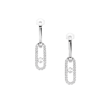  White Gold Diamond Earrings Move Link