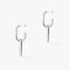 Move Link White Gold Diamond Earrings