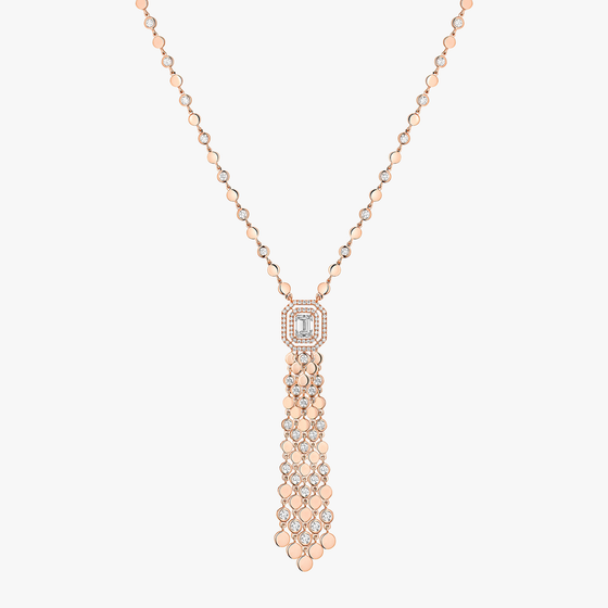 Pompon D-Vibes Collier Diamant Or Rose