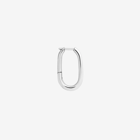 Silver Essentials Hoop Earring