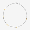 Silver & Yellow Gold Mini Granelli Bracelet