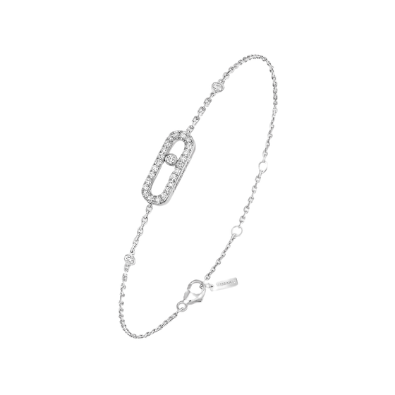 Move Uno Pavé Bracelet Diamant Or Blanc