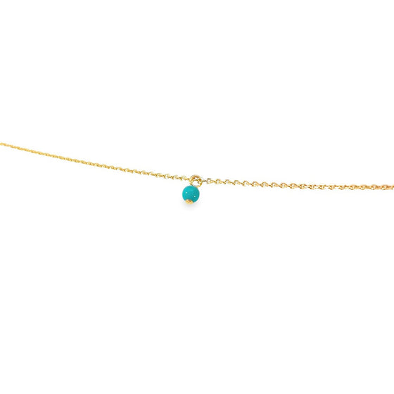 Le Lien White Gold Turquoise Pearl Charm