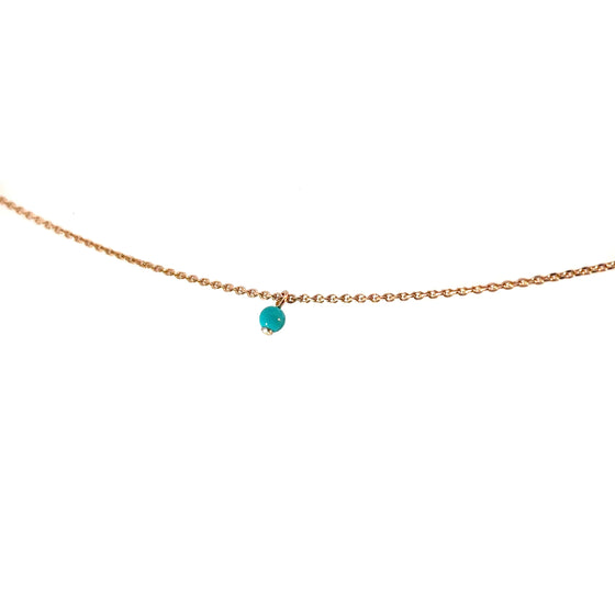 Le Lien Pink Gold Turquoise Pearl Charm