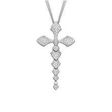  Python diamond L necklace White gold