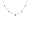 Le Lien Yellow Gold & Turquoises Necklace