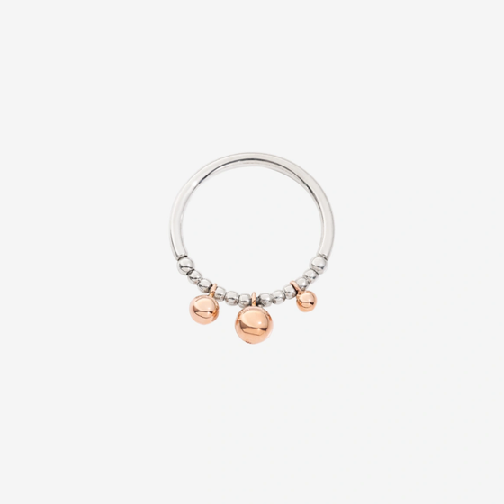 Silver & Rose Gold Bollicine Bracelet