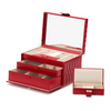 Caroline Medium Jewelry Case ‐ Red