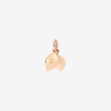 Rose Gold & Enamel Leaf Charm