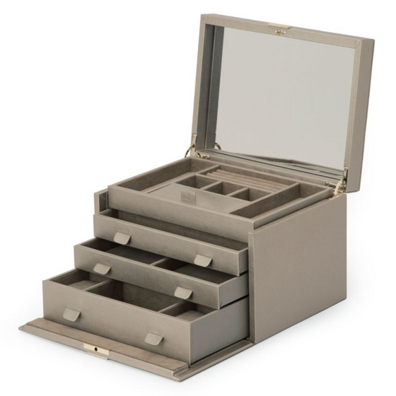 Palermo Large Jewellery Box - Pewter