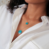 Collier Disc Ever Turquoise