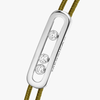 White Gold Diamond Bracelet Messika CARE(S) Khaki Cord Bracelet