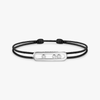 Bracelet Diamant Or Blanc Cordon Messika CARE(S) Noir