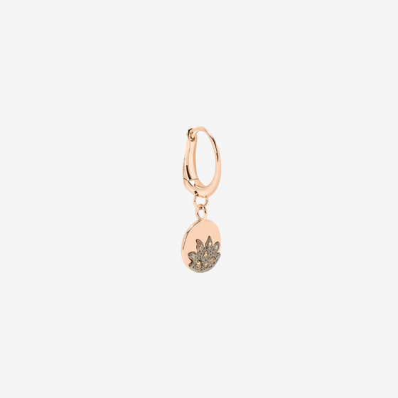 Rose Gold & Diamond Sun Earring