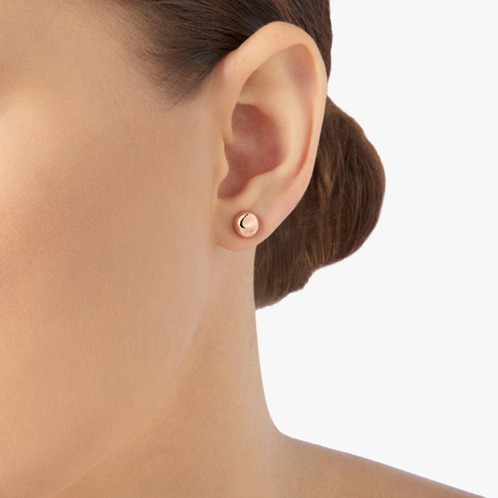 Rose Gold Pepita Stud Earring