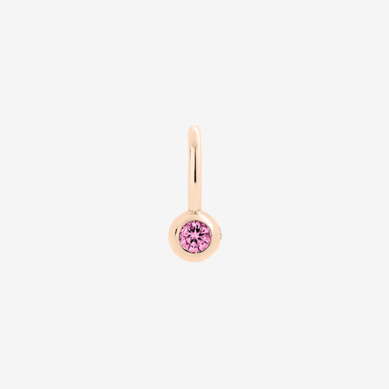 Pendentif Bollicine Or Rose & Saphir