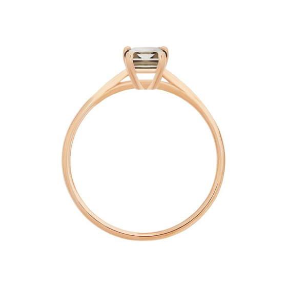 Bague Mini Cocktail Quartz Fumé