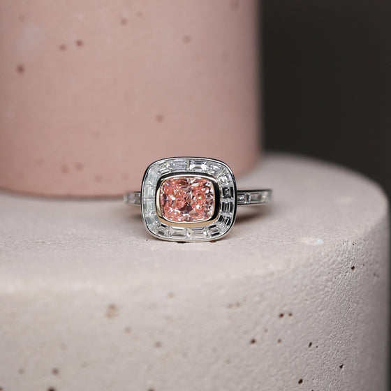 Fancy Pink Diamond Ring