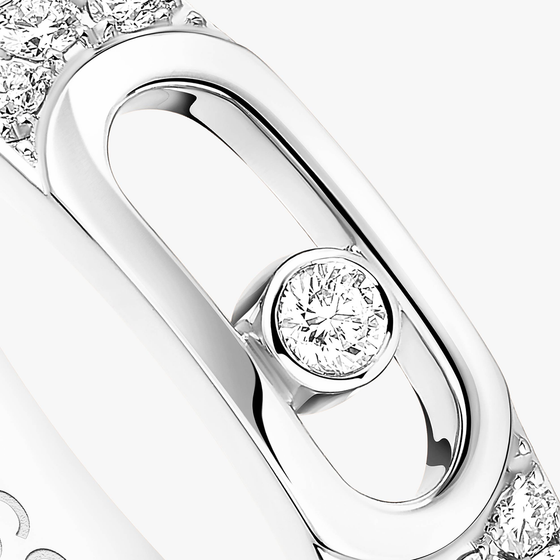 Move Joaillerie Pavé Wedding Ring White Gold Diamond Ring