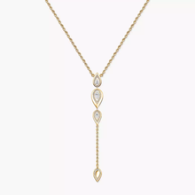  Fiery Cravate Collier Diamant Or Jaune