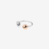 Silver & Rose Gold Pepita Ring