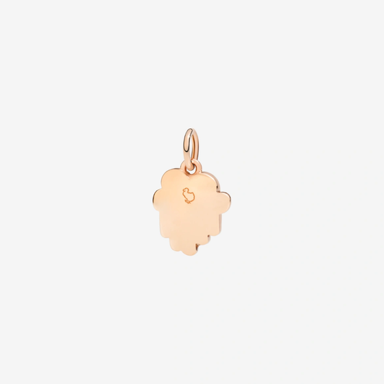 Rose Gold & Enamel Rainbow Charm