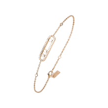  Pink Gold Diamond Bracelet Baby Move Pavé