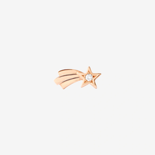  Rose Gold & Diamond Shooting Star Earring