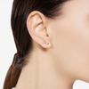 Rose Gold & Diamond Shooting Star Earring