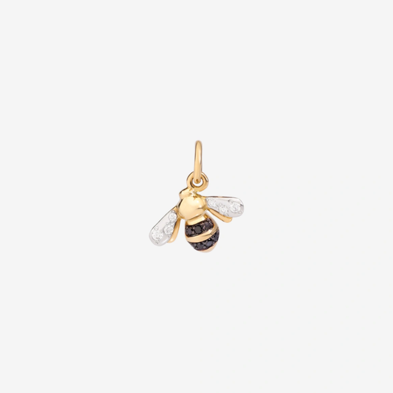 Pendentif Abeille Or Jaune, Diamants & Émail