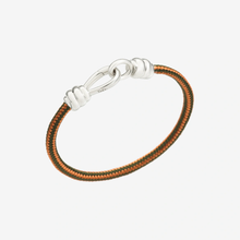  Silver & Cord Nodo Bracelet