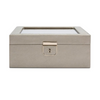 Palermo 6 Piece Watch Box - Pewter