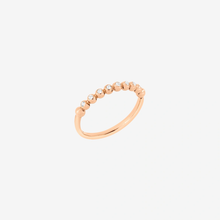  Rose Gold & White Diamond Bollicine Ring