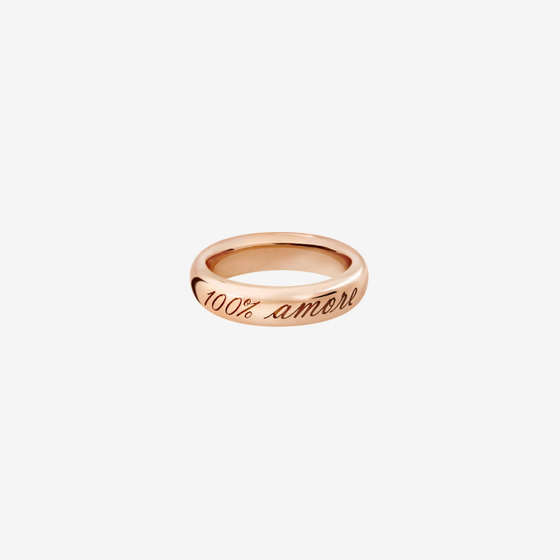 Bague Cœur Or Rose & Rubis Synthétique