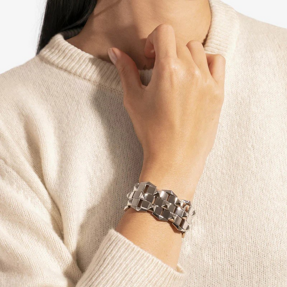 Bracelet Rockaway 3 Rows Silver