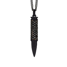  Collier Fatal Attraction diamants noirs Titane noir