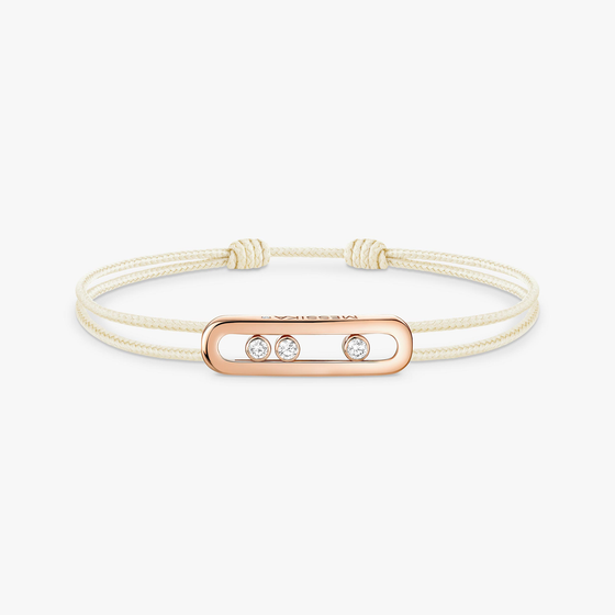 Cordon Messika CARE(S) Crème Bracelet Diamant Or Rose