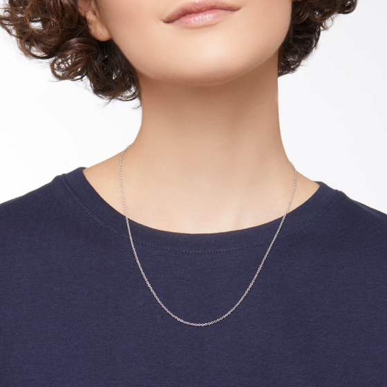 White Gold Essentials Necklace