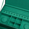 Sophia Jewellery Box with Drawers - Forest Green