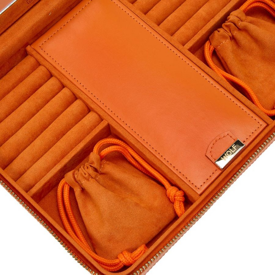 Maria Large Zip Case ‐ Tangerine