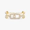 So Move 2 Finger Diamond Pavé Ring Yellow Gold Diamond Ring