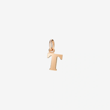  Rose Gold Letter T Charm