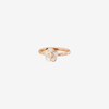 Rose Gold, Enamel & Diamond Flower Ring