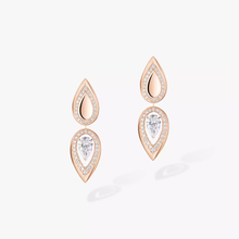  Fiery 0,25ct Boucles d'oreilles Diamant Or Rose