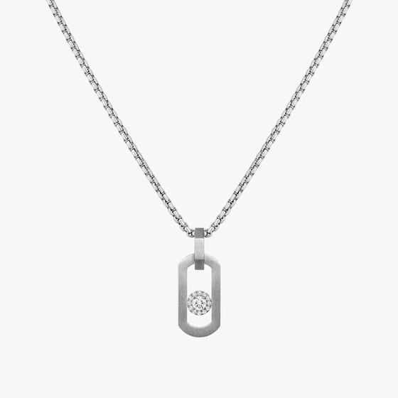 So Move Natural Titanium Pendant Natural Titanium Diamond Necklace