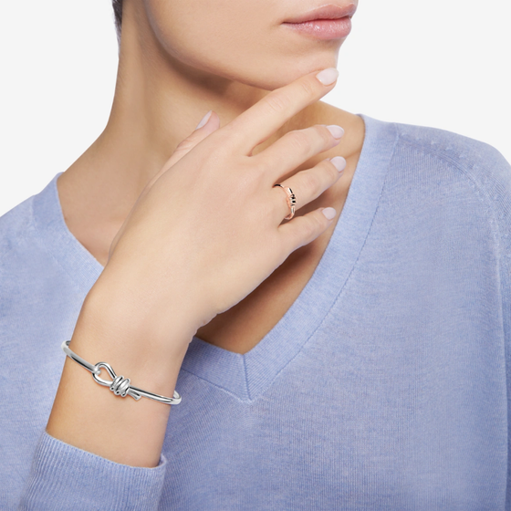 Bracelet Bangle Nodo Argent