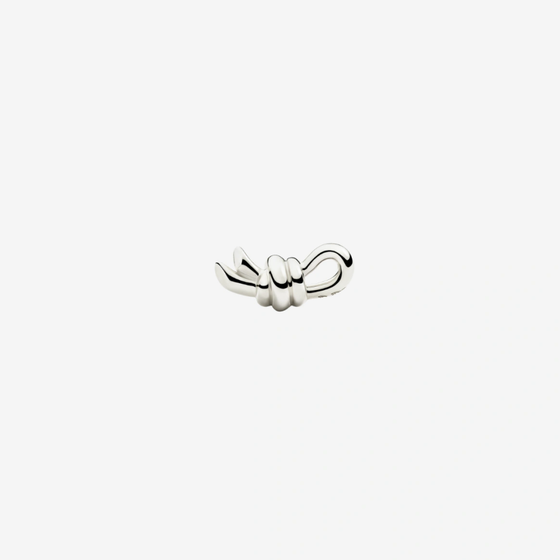 Silver Nodo Stud Earring